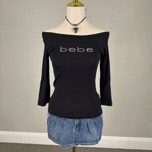 y2k bebe black top